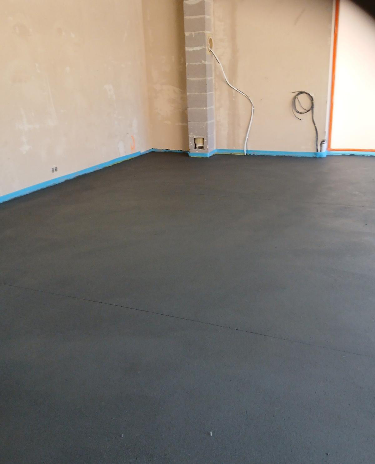 Betonové podlahy – rodinný dům Poděbrady — betonová podlaha v Poděbradech